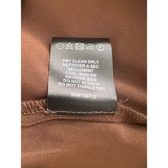 Ser.o.ya Shea Silk Dress in Chocolate - Picture 14 of 14